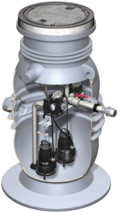 ACO Muli-Max-F mono/duo prefabricated pumping station Load class B 125