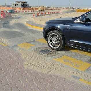 Road Al Shamkha Abu Dhabi With Manhole Cover 316x316px