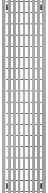 Longitudinal grating - stainless or galvanized steel