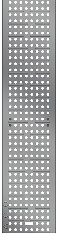 Perforated grating - stainless of galvanized steel