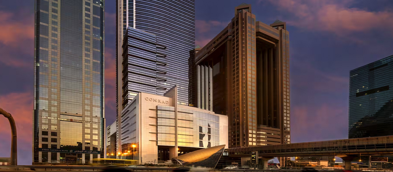 Conrad Hotel at Sheikh Zayed Road in Dubai Conrad Hotel at Sheikh Zayed Road in Dubai