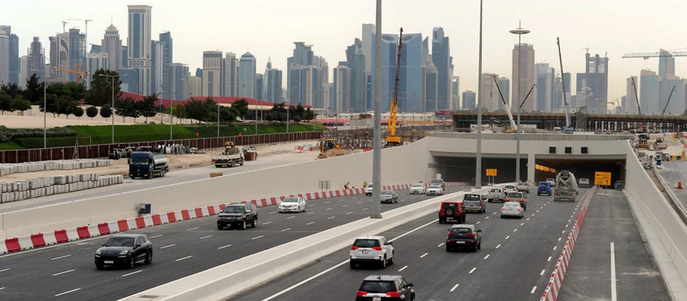 Lusail Expressway in Doha/Qatar