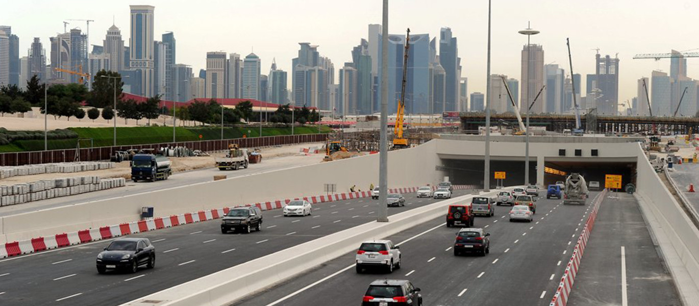 Lusail Expressway in Doha/Qatar Lusail Expressway in Doha/Qatar